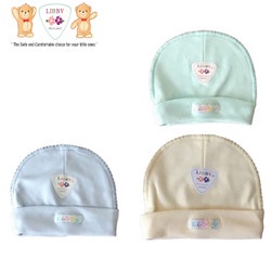 LIBBY Topi Bulat - Topi Bayi Newborn (Basic Color) 1pcs