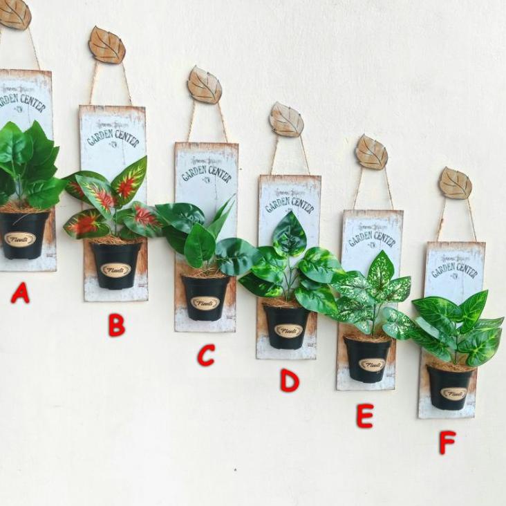 GPA.14Jl22ᶻ - Hiasan Dinding Tanaman Artificial Rak Pot 3d Vertical Garden Unik Plastik Gantung Temp