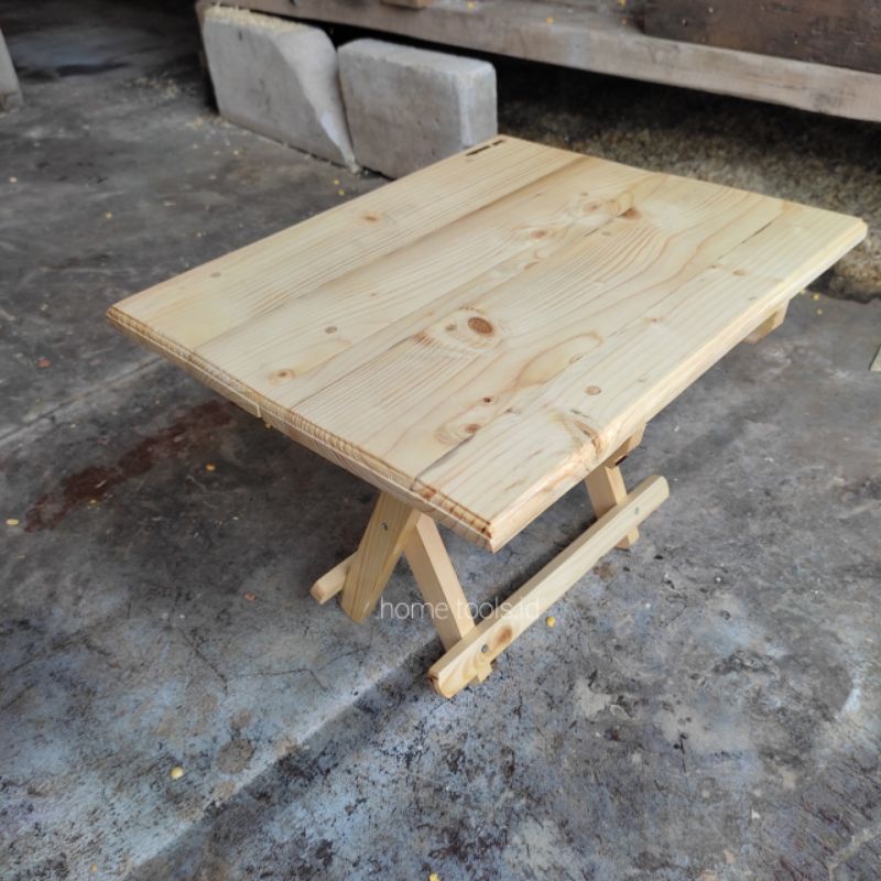 Jual MEJA LIPAT KAYU JATI BELANDA/MEJA KERJA/MEJA BELAJAR KAYU JATI