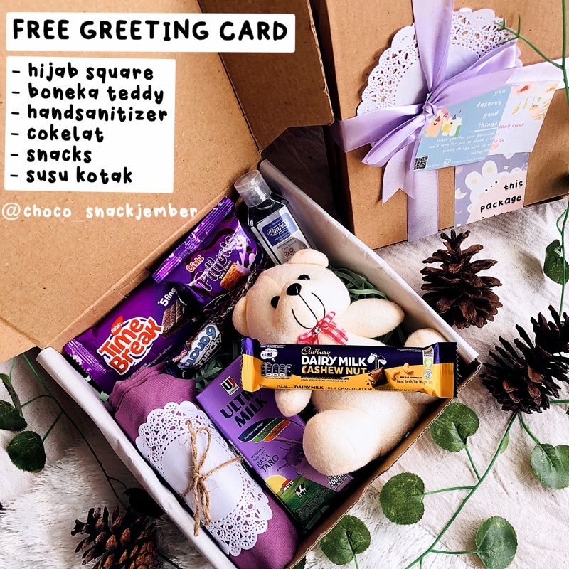 

gift box hijab (FREE FOTO POLAROID) Hampers snack ulang tahun - hadiah ulang tahun - hadiah wisuda - snack box - gift box - Free Polaroid | kado ulang tahun - kado pacar - kado SEMPRO - kado anniversary - kado sidang - kado ulang tahun anak
