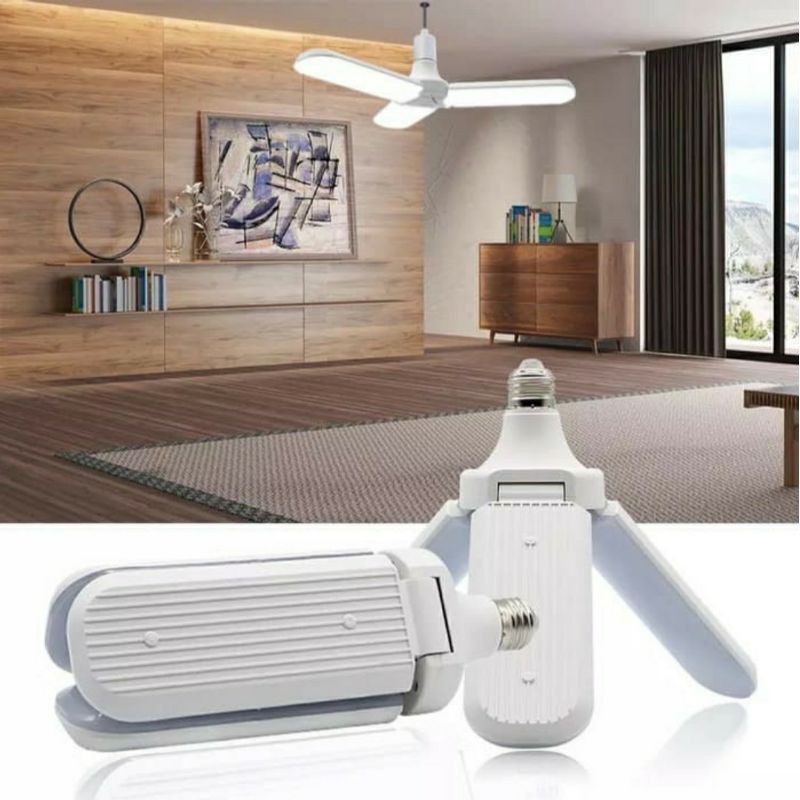 Lampu Led Model Kipas 45 Watt 3 Baling Fan Blade Led Blulb TERBARU