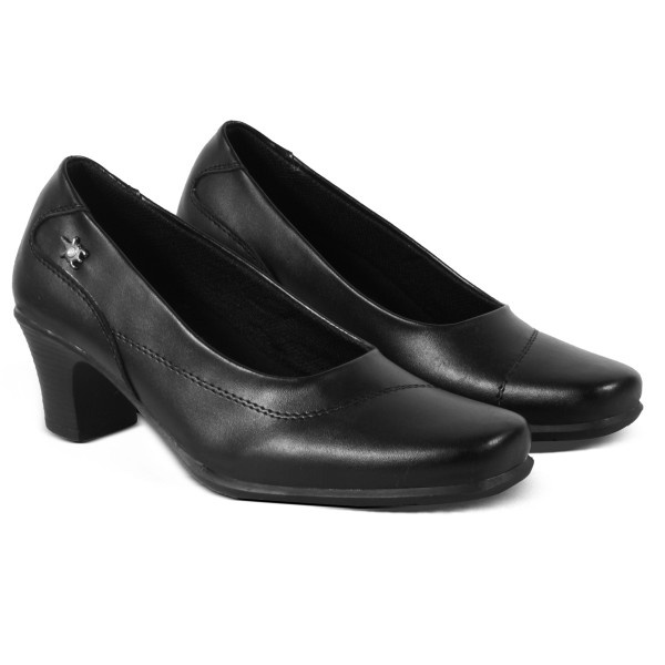 Sepatu Formal Wanita Terbaru V 7901 Brand Varka Sepatu Casual Wanita Kerja Kantor Kuliah Hangout - Hitam