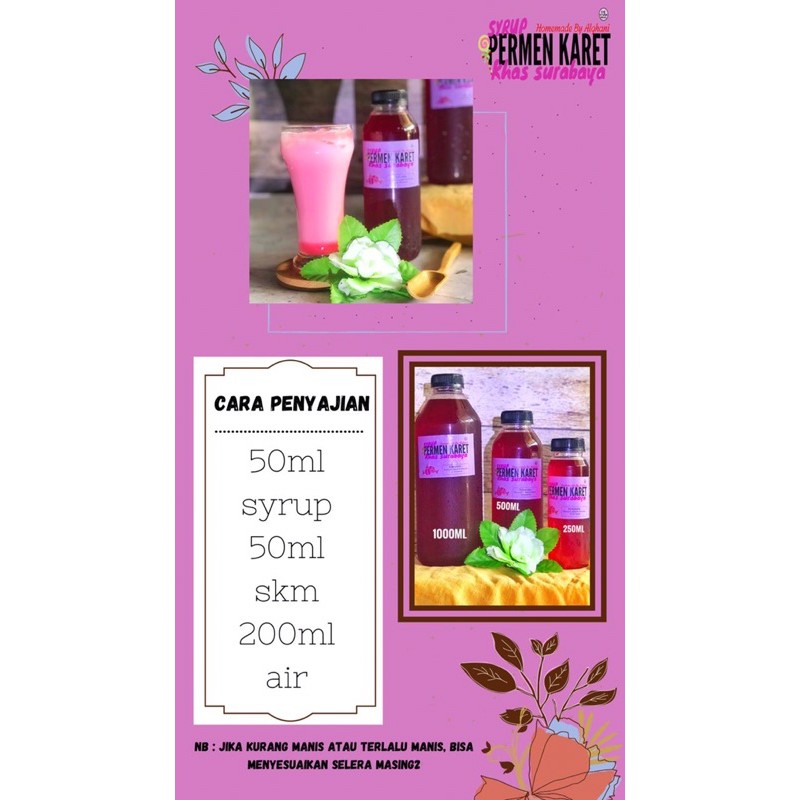 [COD] PROMO!!!syrup es permen karet 1000ml