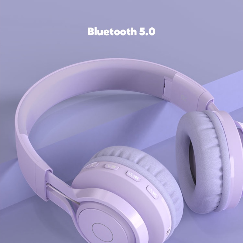 Bepop Headset Bluetooth 5.1 Wireless Headphone Dan Mic BT06C