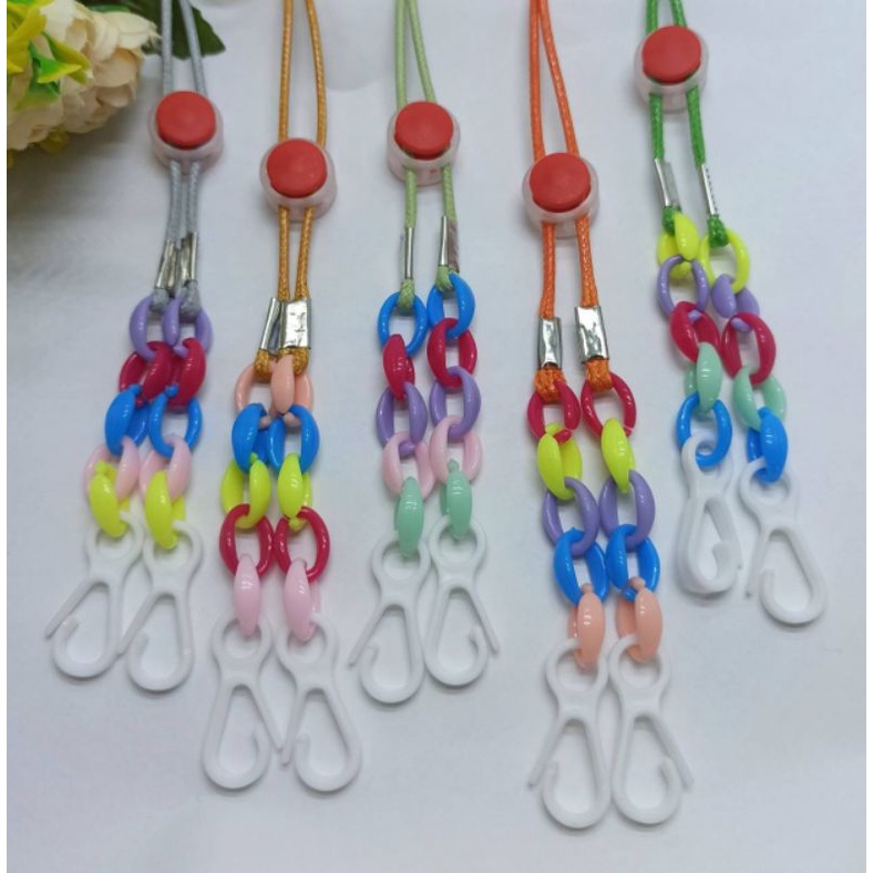 Strap Masker Tali Korea Rantai Plastik Kalung Masker Tali Masker Anak Karakter LucuLanyard Mask Moti