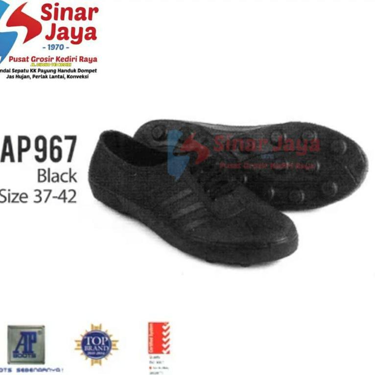 AP 967 Hitam. AP pul hitam. sepatu bola sawah. sepatu bola –SWW.16Ap22w