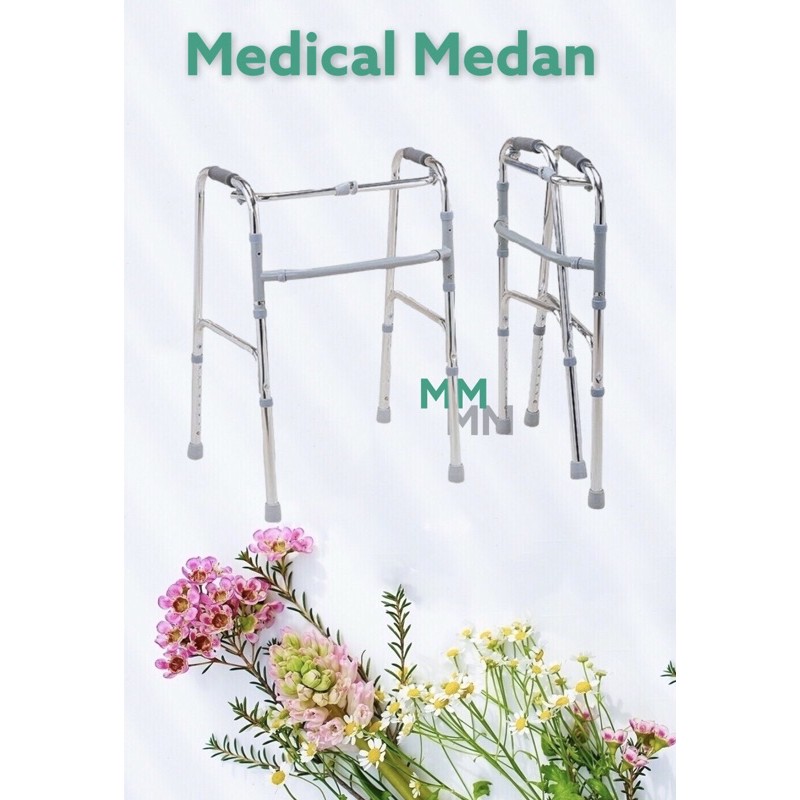 WALKER ALAT BANTU JALAN THERAPY TONGKAT ORIGINAL GEA ALUMINIUM PREMIUM