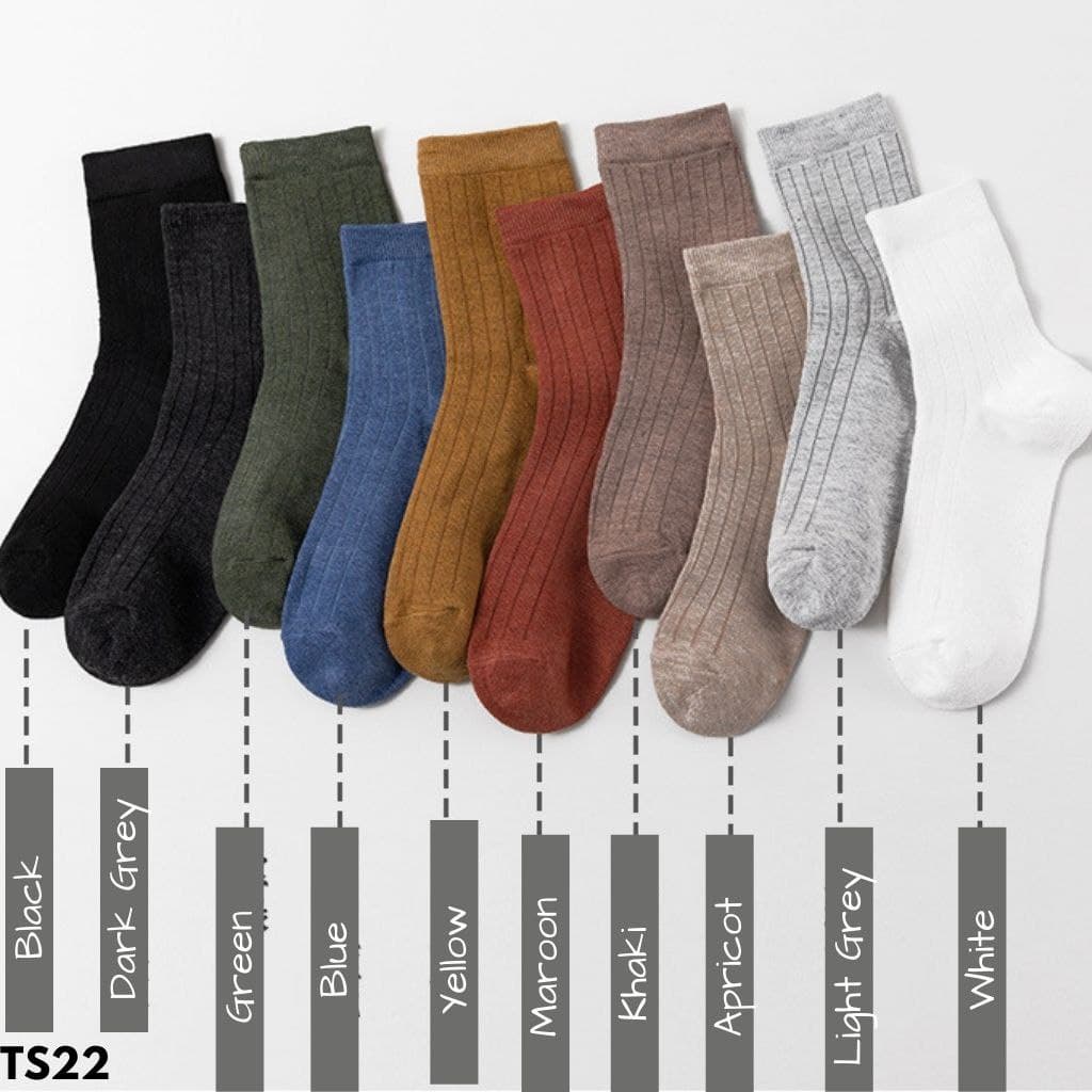 KAOS KAKI BERKUALITAS IMPORT UKURAN PANJANG ELASTIS NYAMAN ADEM DIPAKAI ANEKA WARNA BAHAN KAIN SPANDEK POLYESTER TS22