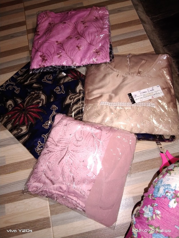 Ori Tille Batik Couple Brukat Tulle Silvia Arca Selendang