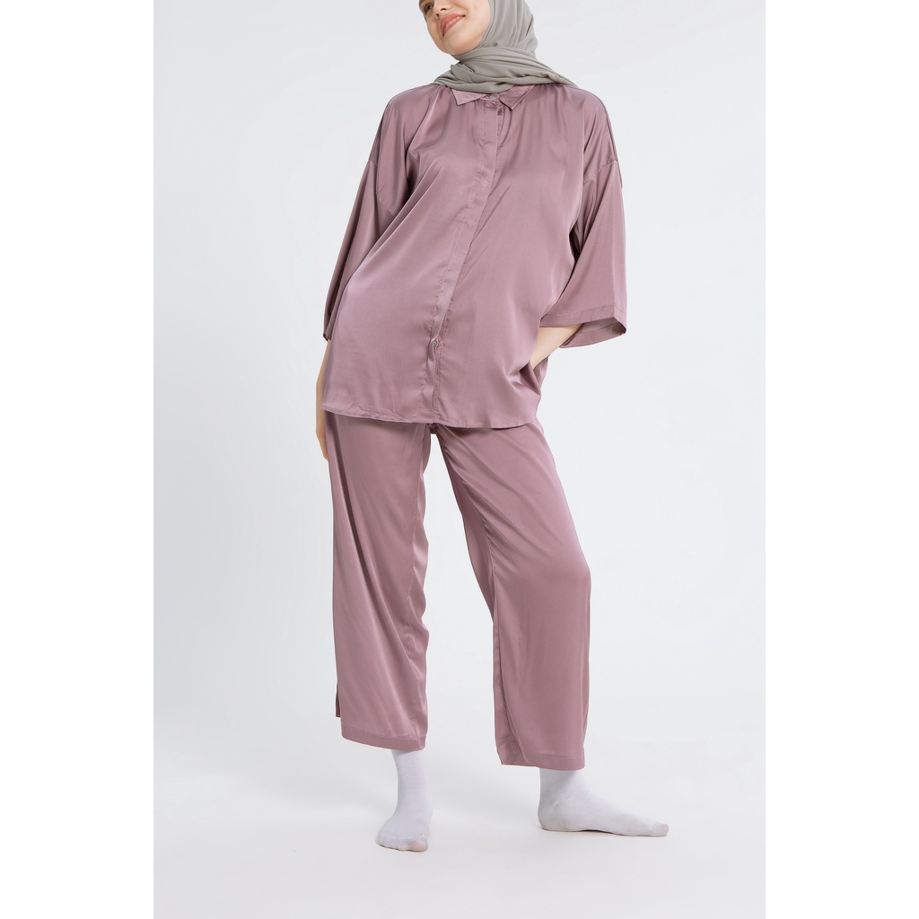 Cottoncut Lula Silk Pajamas Setelan Wanita