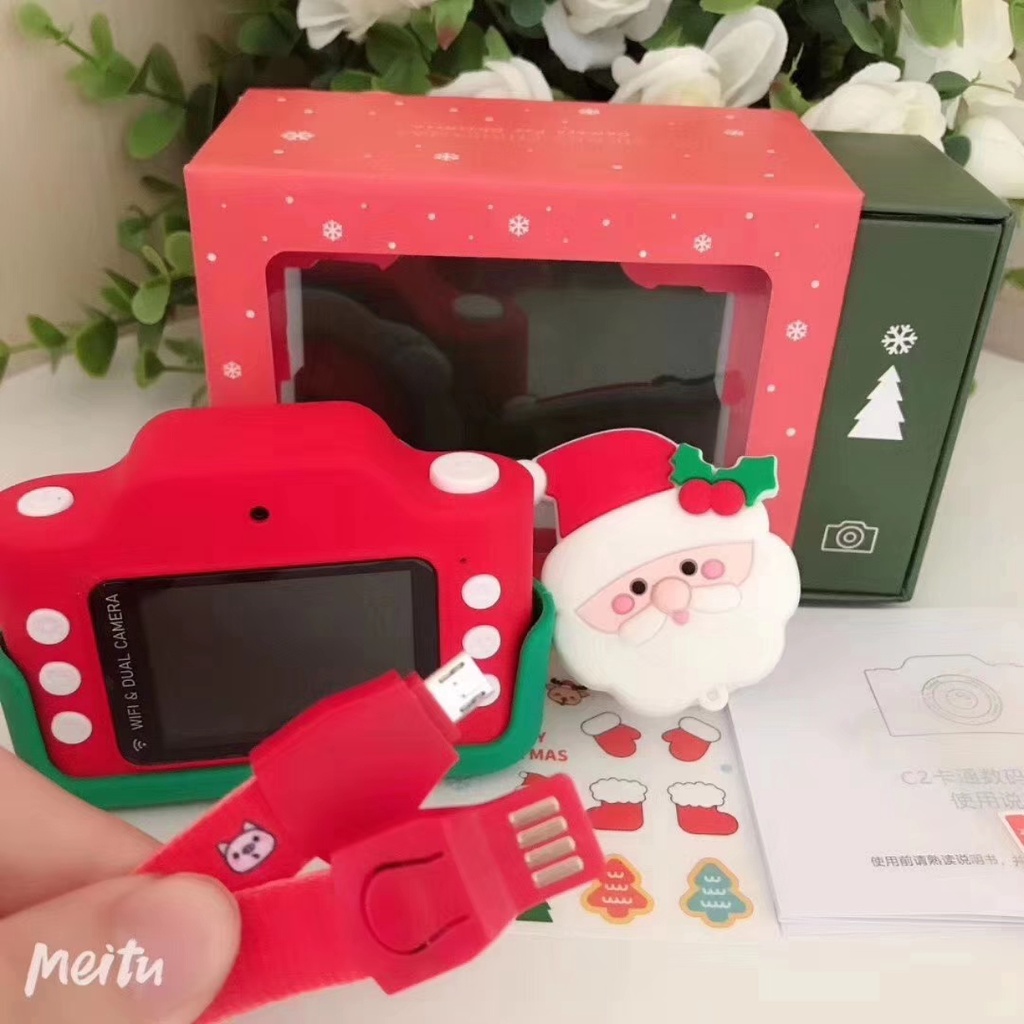 Christmas Gift / Santa Camera Kids / Kamera Anak / Selfie / 16 GB / 24 MP / Mainan Anak
