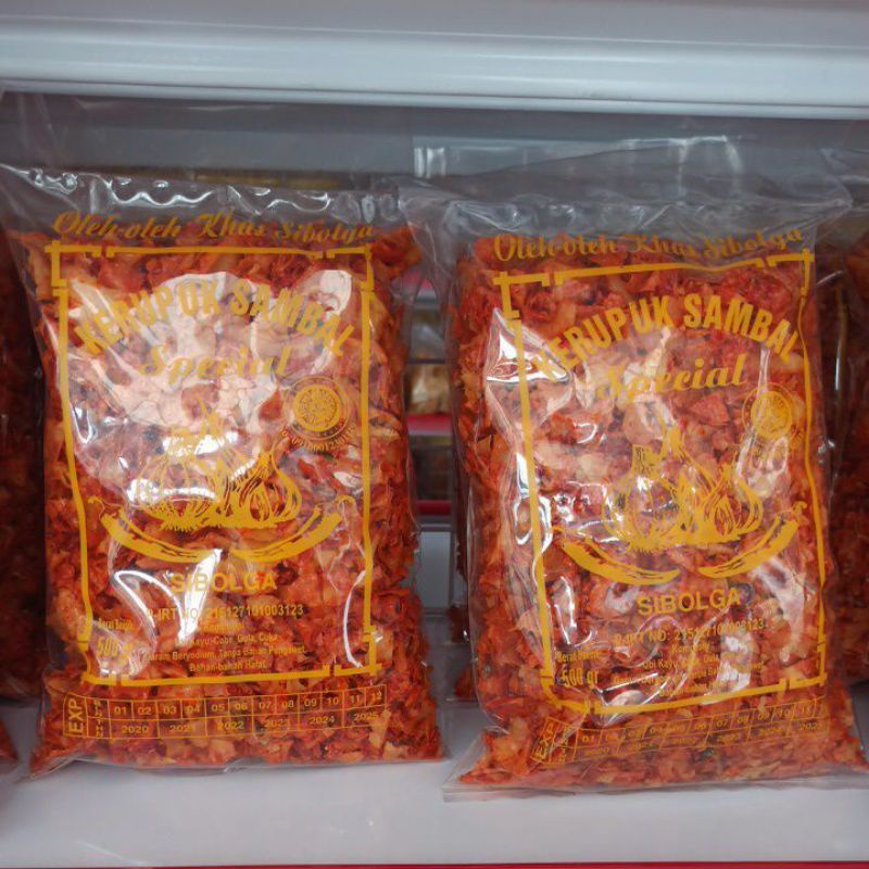 

kerupuk sambal teri sibolga berat 500gr