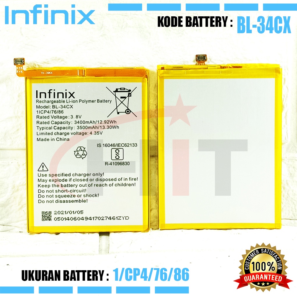 Baterai Battery Original Infinix BL-34CX Smart 3 Plus X627B