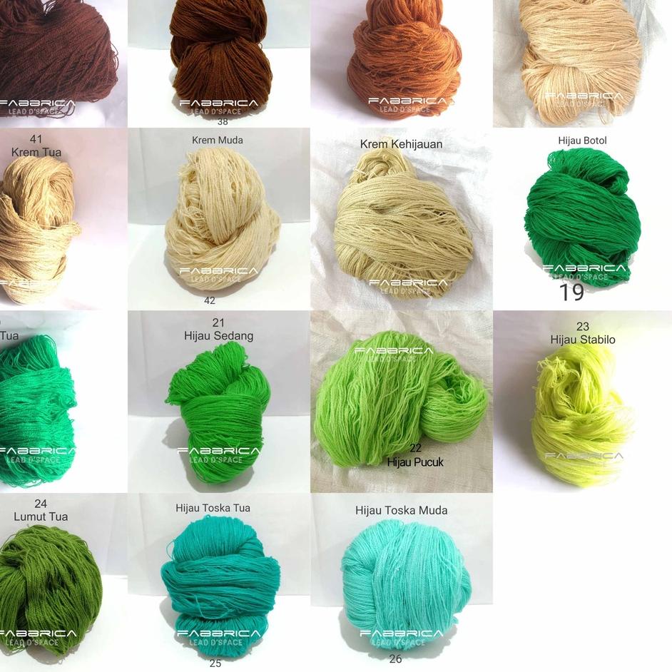 Grosir Update BENANG WOOL VONEL HANK KILOAN WOL RAJUT SULAM SIET YARN BENTUK HANK COKLAT KREM HIJAU 