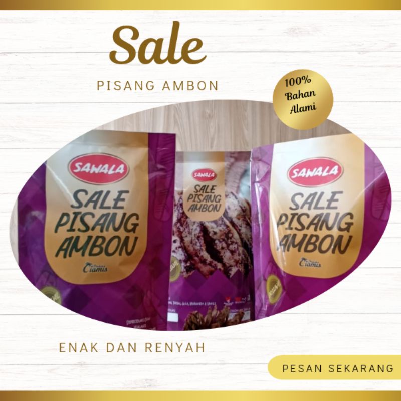 

sale pisang ambon makanan ringan 200gr