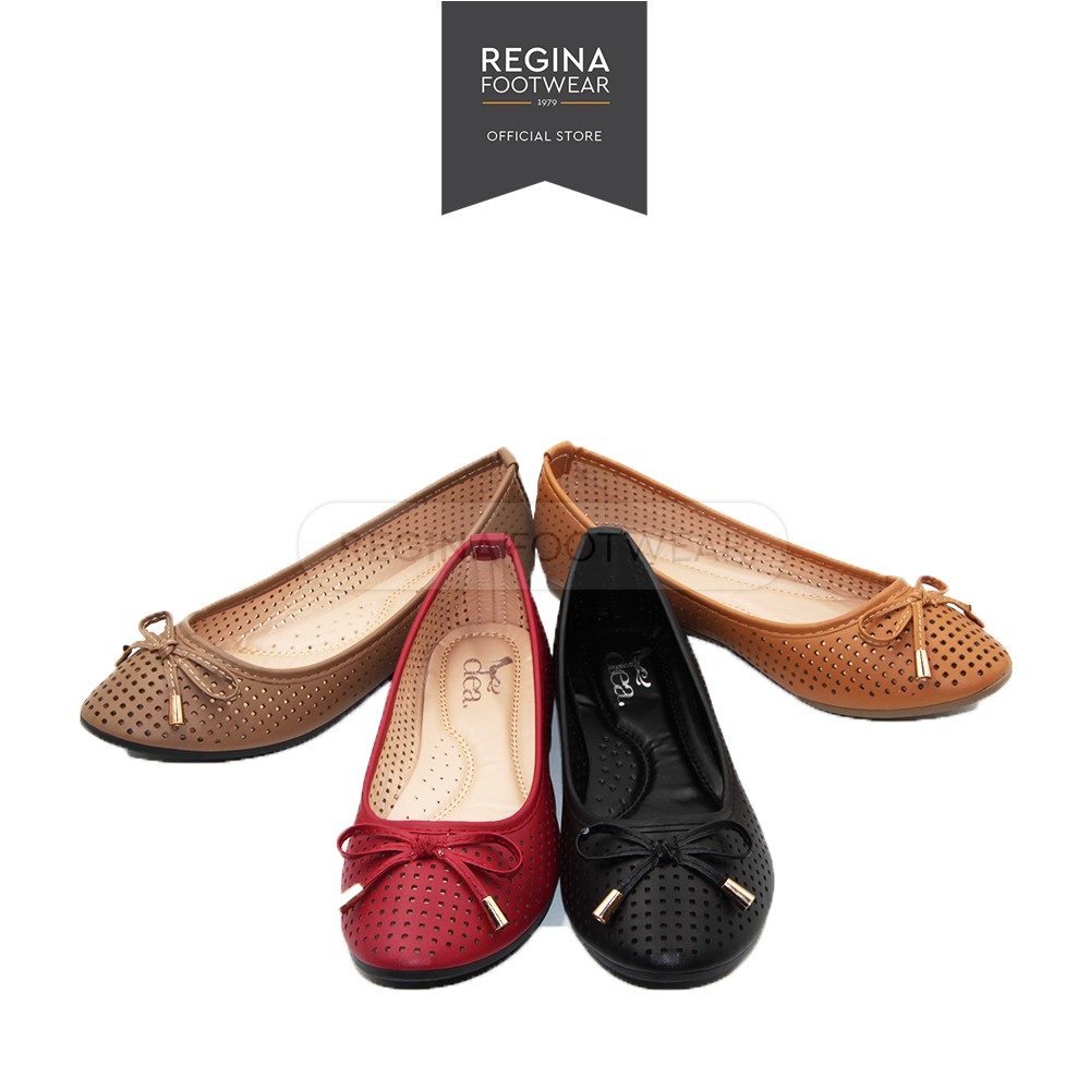 Dea Sepatu Flat Wanita / Trepes / Selop Flat Shoes 1702-14 - Black, Camel, Khaki dan Maroon