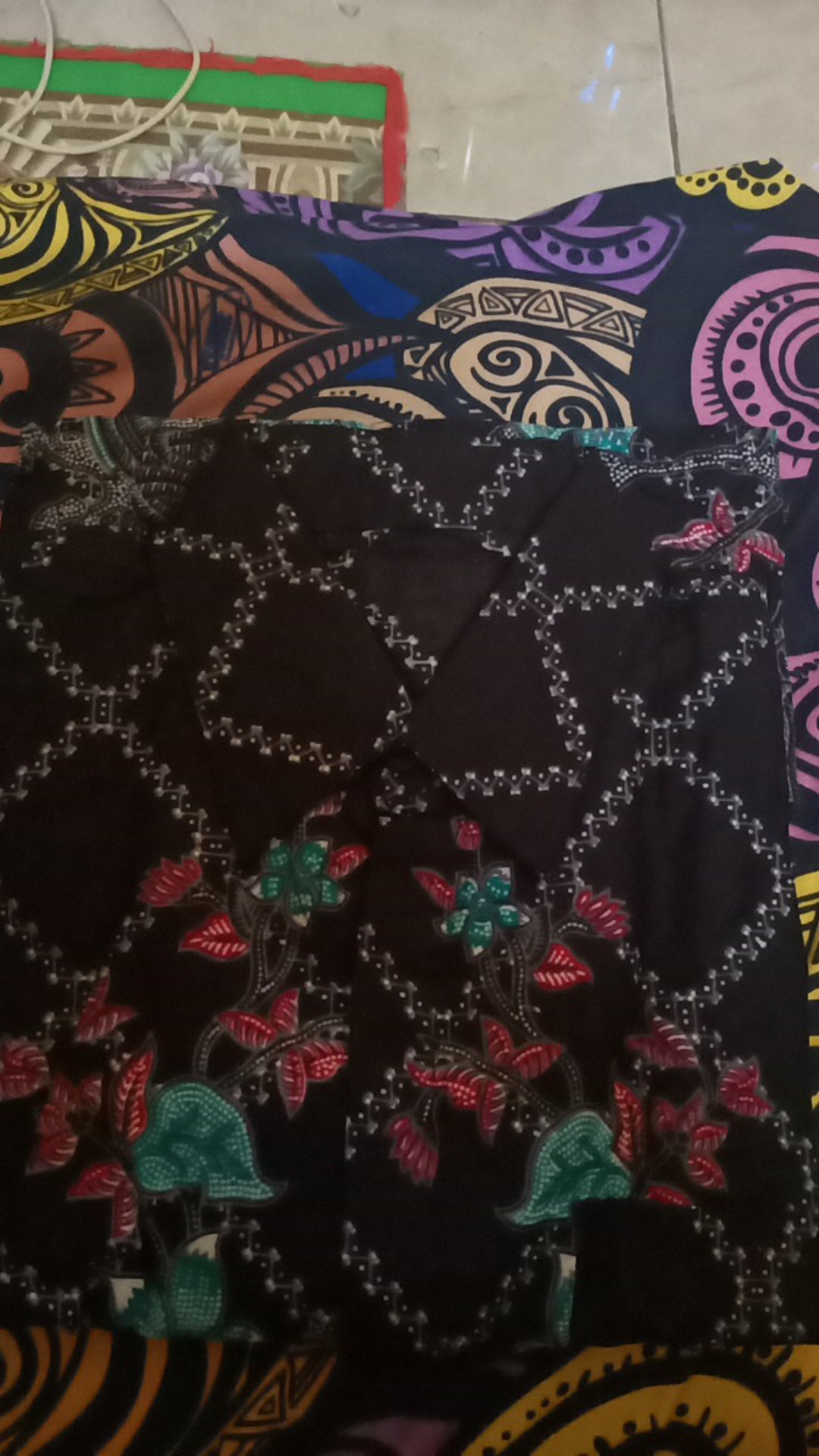 Batik Keluarga - Batik Couple Keluarga Muslim Sogan Family Ayah Ibu Anak Batik Set Family