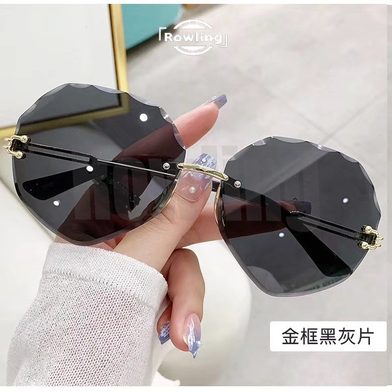 rowling(ka-262)Sunglasses  Kacamata Hitam Simetri No frame Women Sunglasses Titanium New Arrival Import Kacamata Fashion