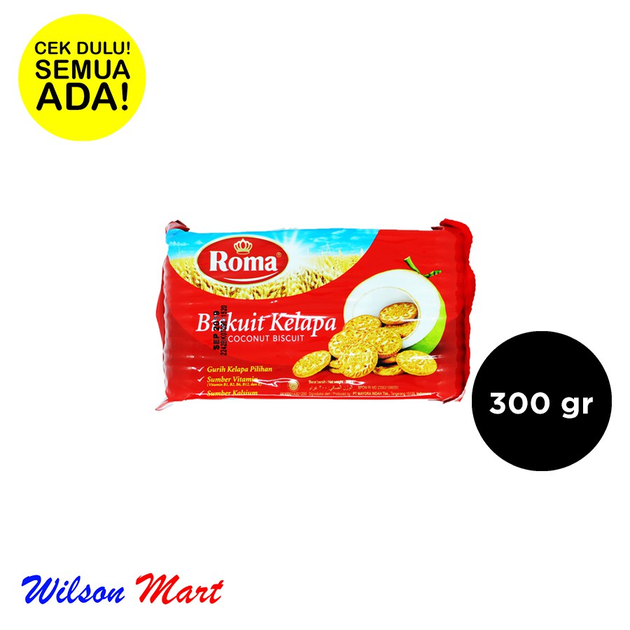 

ROMA BISKUIT KELAPA 300 GRAM