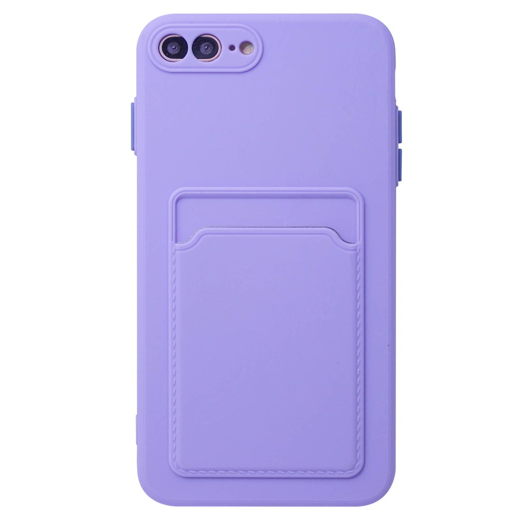 iPhone 6 | 6+ | 7/8 | 7+/8+ | XR | XS Max Softcase TPU Pocket Matte Case Lensa Kartu