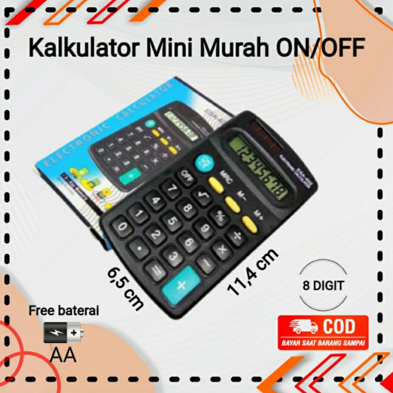 

Kalkulator Murah Mini Tahan lama Calculator Kecil Saku On Off