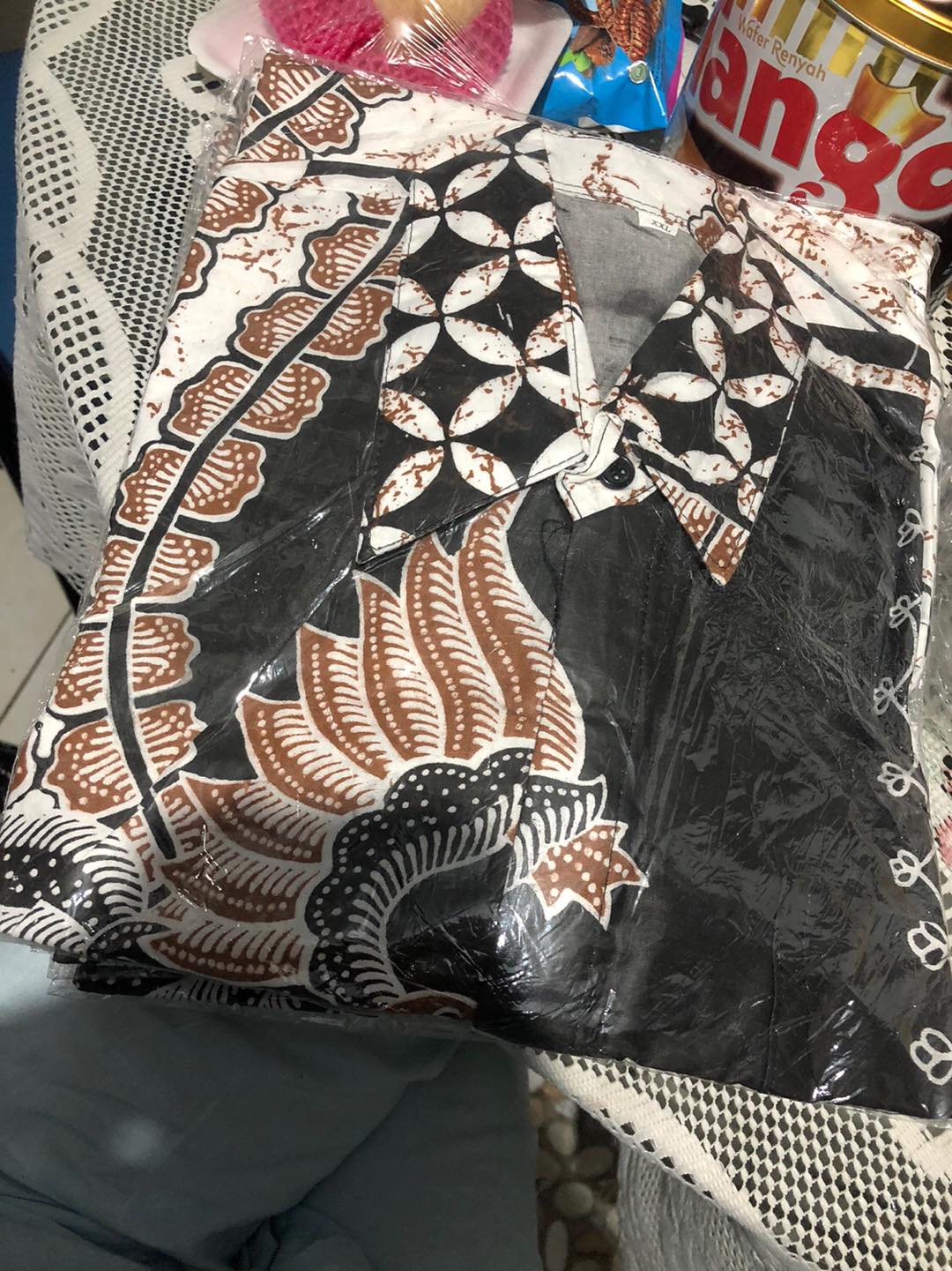 Bswart Batik Hrb026 Kenongo Hem Pendek Padi Pekalongan M L Xl Batik Pria Murah Modern Grosir Eltobeb