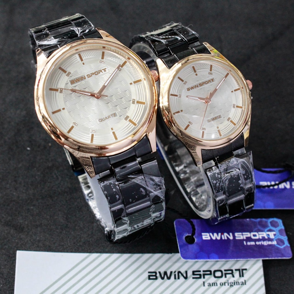 JAM TANGAN BWIN SPORT ORIGINAL RANTAI/ JAM TANGAN PRIA/WANITA BWIN SPORT ORIGINAL COMBINASI