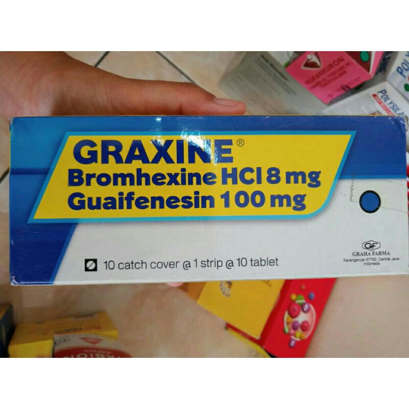 graxine bromhexine hcl 8 mg guaifenesin 100 mg obat apa