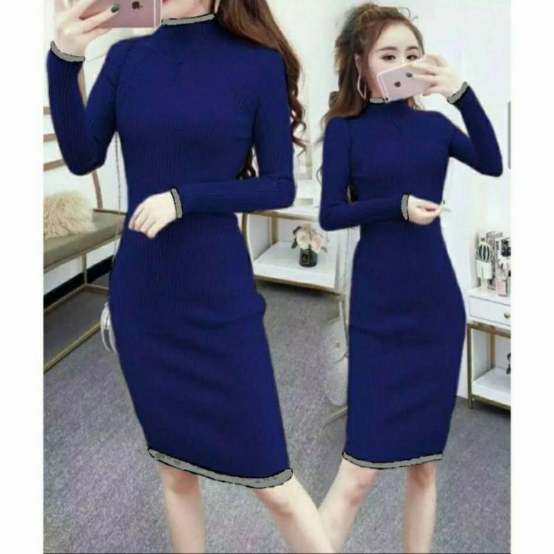 ATASAN DRES KNITT FRES BODY