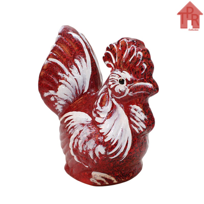 Gerabah | Celengan Ayam Tradisional Motif Burik T22 - SS