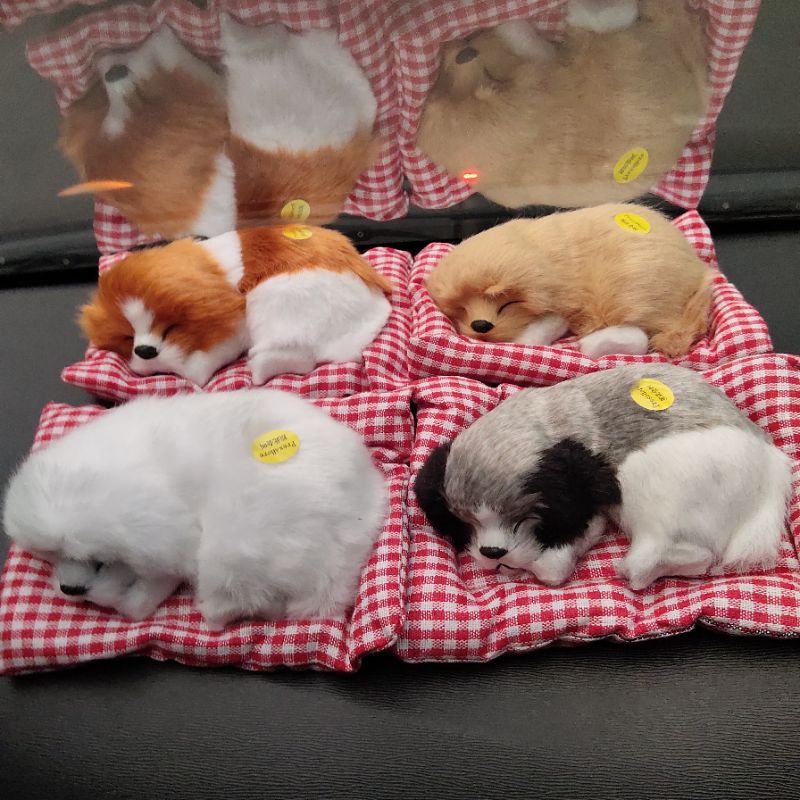 Mainan Boneka Anak Kucing dan Anjing Bersuara Lucu Import
