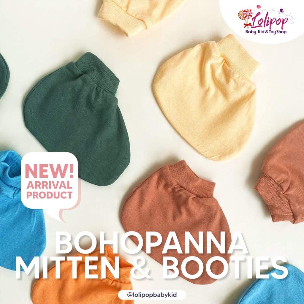BOHOPANNA - STK - Mitten And Booties - Sarung Tangan Dan Sarung Kaki Bayi