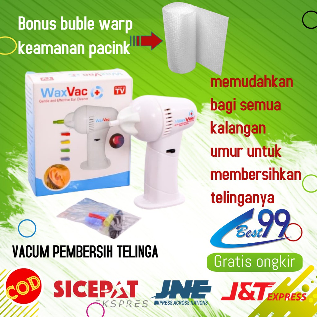 EAR WAX VACUM REMOVAL PEMBERSIH TELINGA ELEKTRIK PENYEDOT KOTORAN TELINGA
