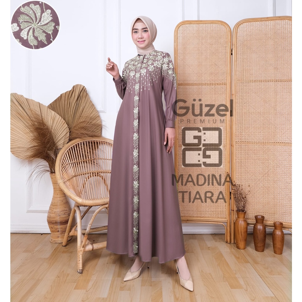 unna_store.2019 / Gamis Dress Toyobo Bordir Terbaru Wanita Remaja Dewasa Model Kekinian Viral Modern