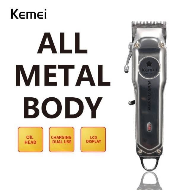 Kemei KM-1996 Alat Cukur Rambut Elektrik Cordless Tanpa Kabel