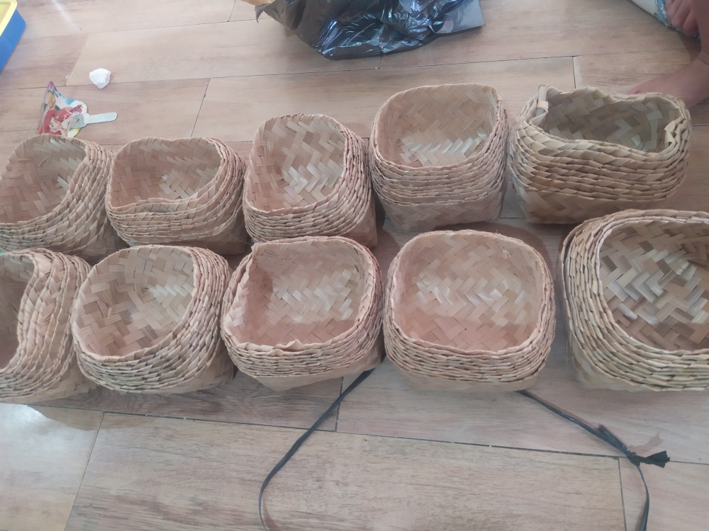 Paket 100pcs Besek Bambu 16x15 Murah