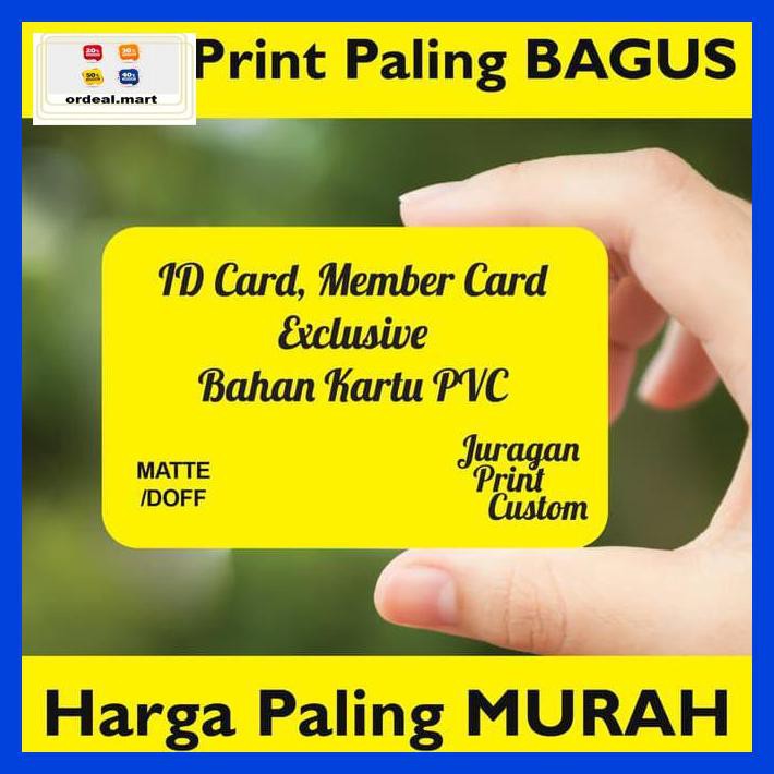 

6Rtiut7- Cetak Id Card Eksklusif Kartu Member Nama Pvc Doff/Matte 5Ea5W5-