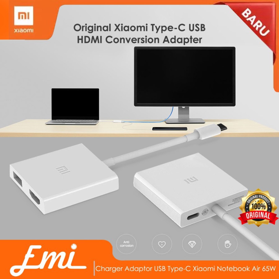 USB Type C to HDMI &amp; USB Adapter Converter Kabel Cable