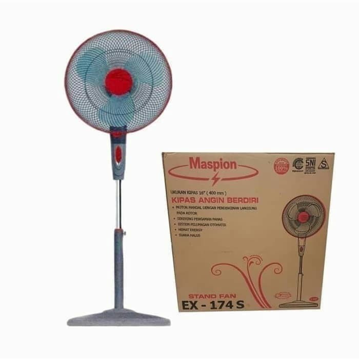 MASPION Stand Fan Kipas Angin Berdiri EX 174 maspion