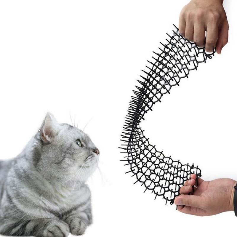 1 Pc Tikar Strip Penggali Penolak Kucing Ukuran 13cm X 49cm Untuk Taman