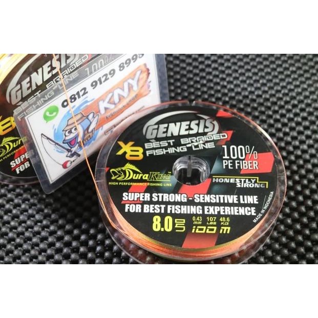 ◊ Benang Pancing Duraking Genesis PE 8 / 48.6 kg senar mancing IDOLA ♦
