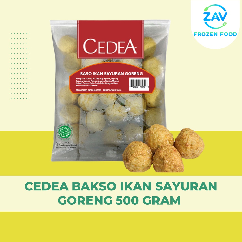 

CEDEA BAKSO IKAN SAYURAN GORENG 500 GRAM