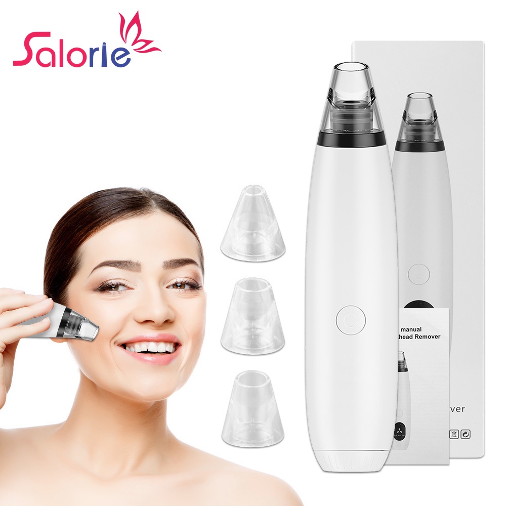 SaLorie Face Acne Black Dot Pimple Blackhead Remover Electric Microcrystalline Blackhead Vacuum Cleaner Pore Blackhead Skin Care Machine P00247