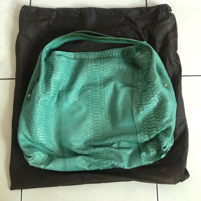 Preloved snake skin bag