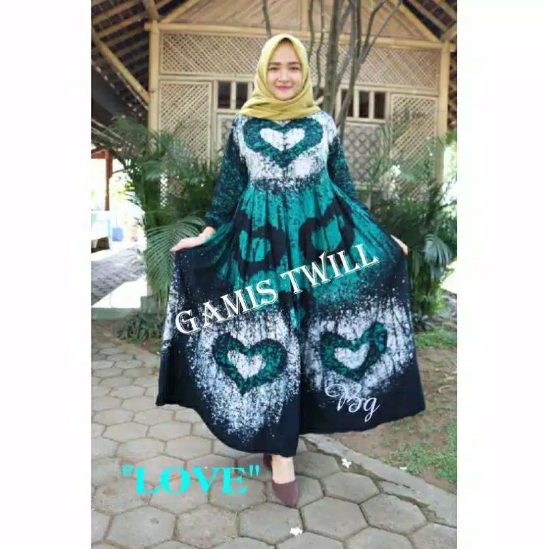 Batik Finza - Terbaru Gamis Twill Rayon Pekalongan Cap Malaman Ori Pekalongan Home Dress Syari Busui Jumbo Gamis Rayon Premium S M L XL XXL