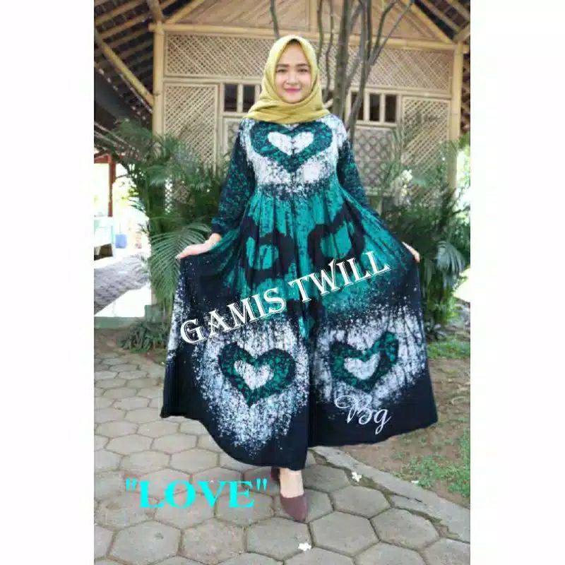 Terbaru 2022 Gamis Twill Rayon Pekalongan Home Dress Busui Jumbo