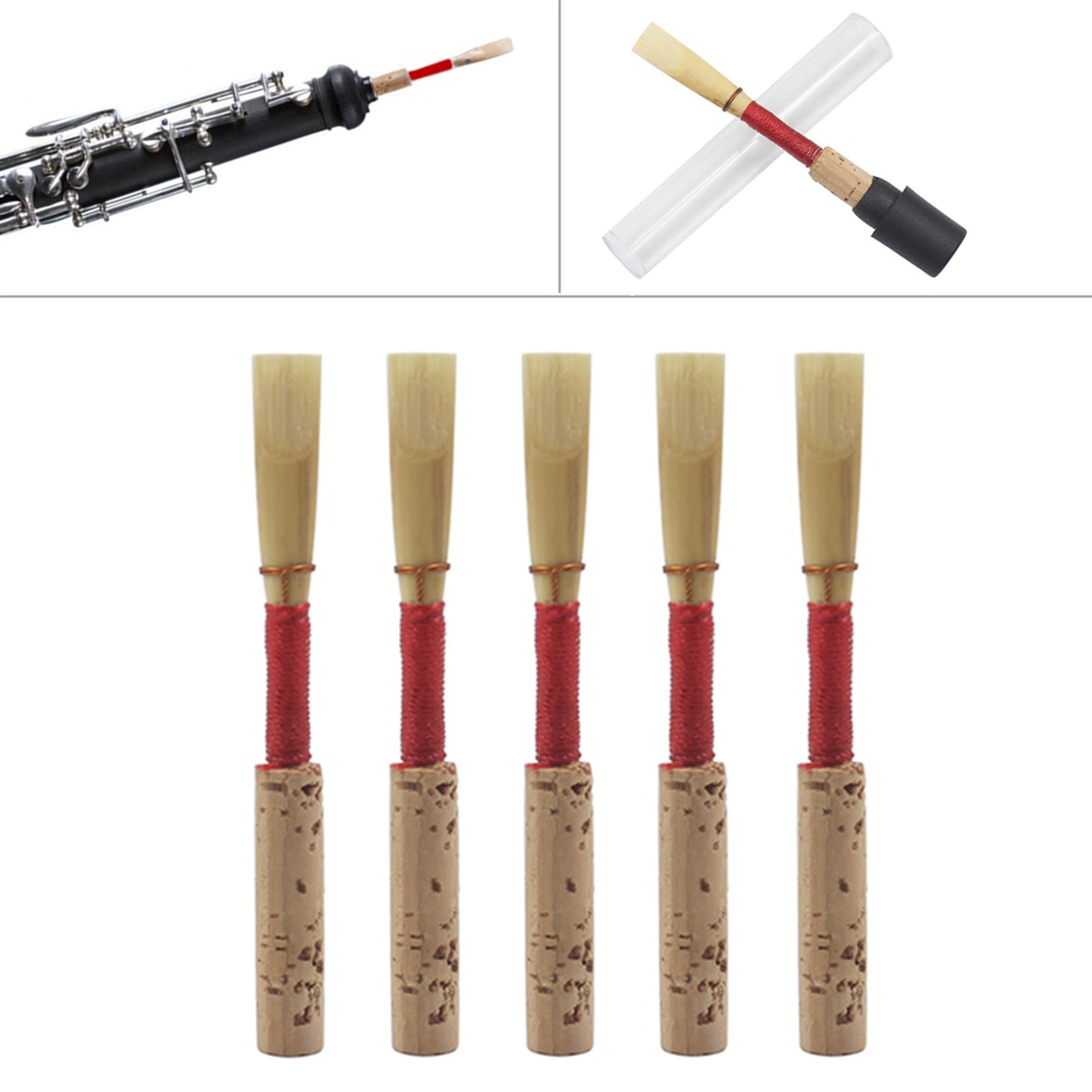 5pcs Reed Bulrush Oboe Reed Profesional Untuk Bagian Instrumen Angin