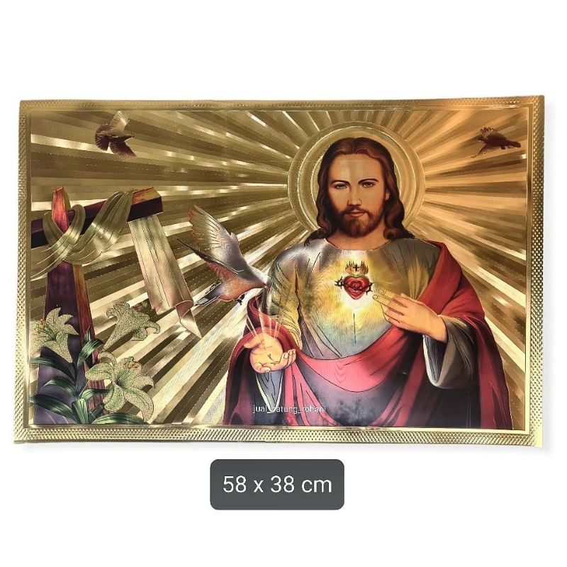 Poster Hologram Yesus Maria