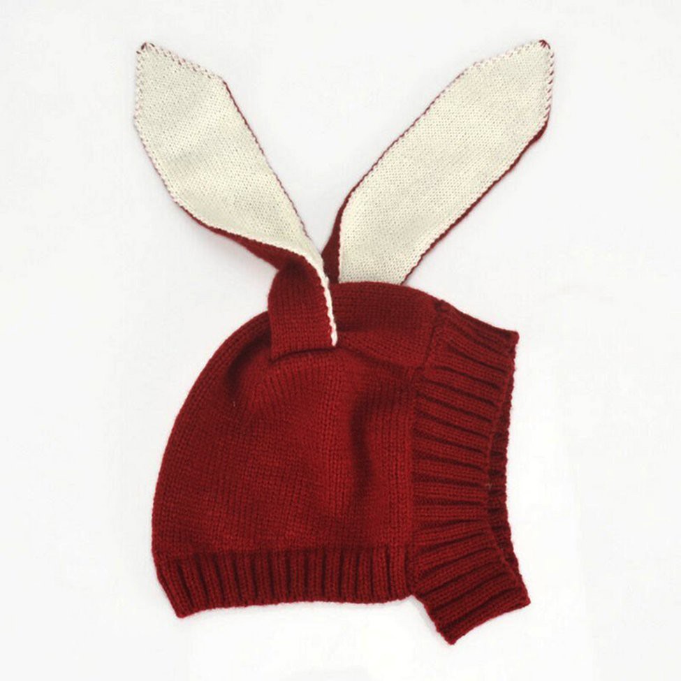 Topi kupluk bayi rajut kelinci bunny unisex lucu import/kupluk rabbit bunyhat 0- 4 thn