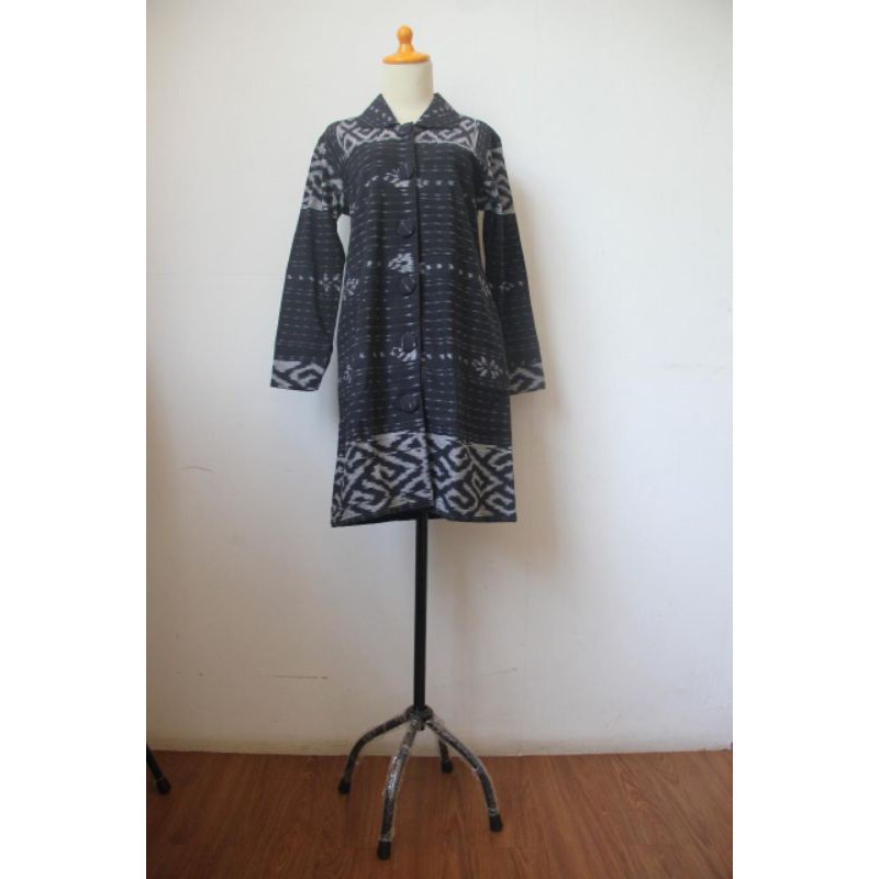Atasan Batik Wanita Tunik Tenun Lurik Premium